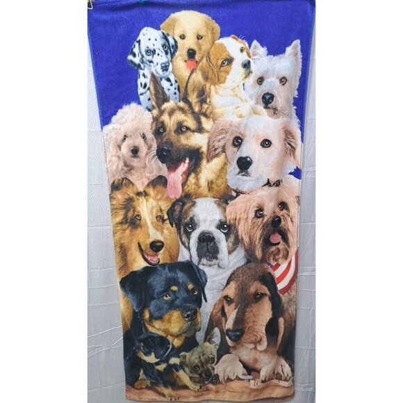 copa Other - VTG 2006 JGR COPA  All Over Dog Print   57x28 Beach Towel